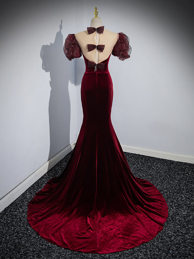 Robe de soirée en velours pour hôte