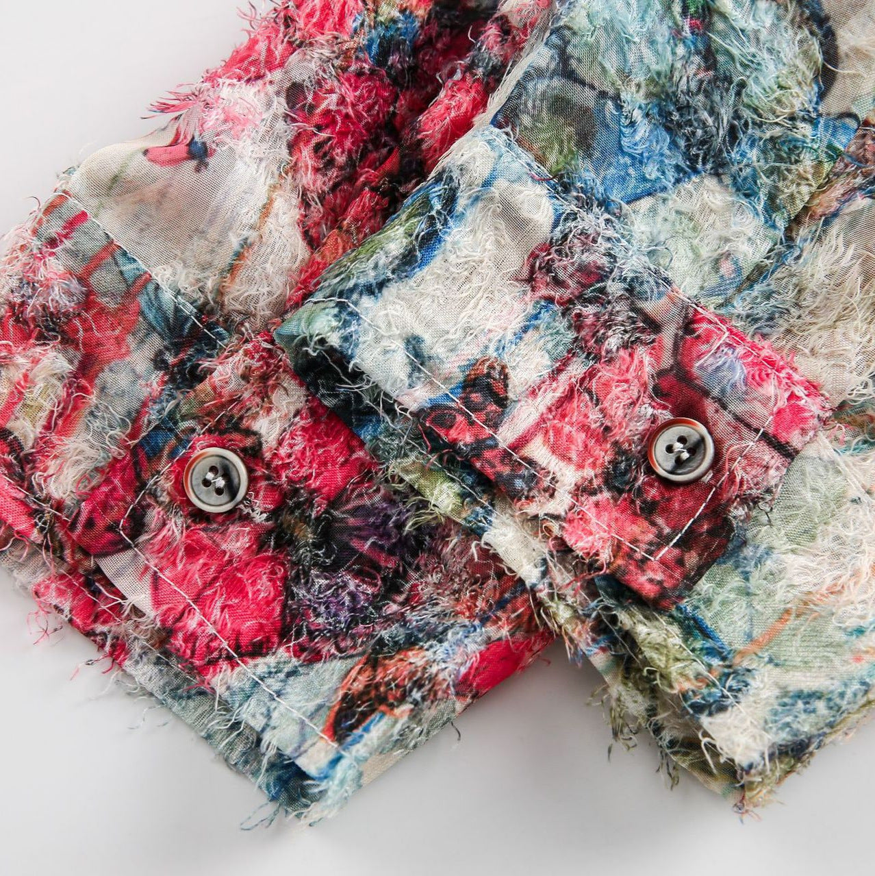 Chemise ample à manches longues et polyvalente style rétro américain Real Shot