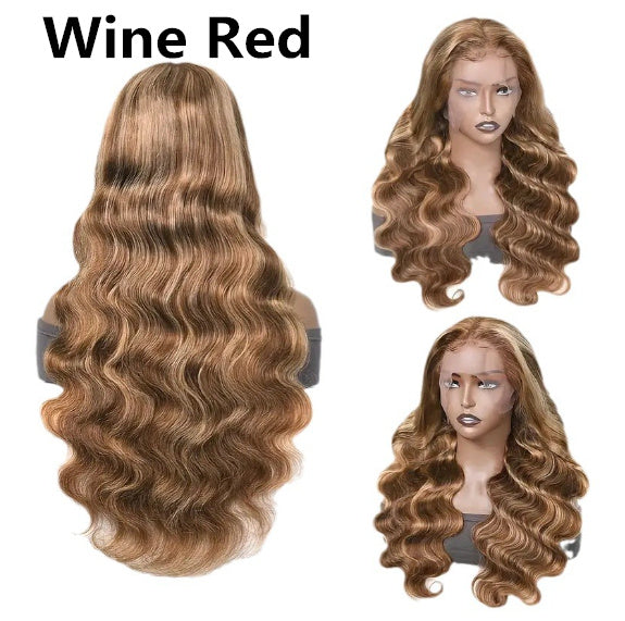 Front Lace Wig Medium Large Wave Long Curly Hair Full-head Wig Style