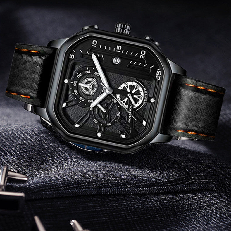 Orologio da uomo al quarzo, moda, impermeabile