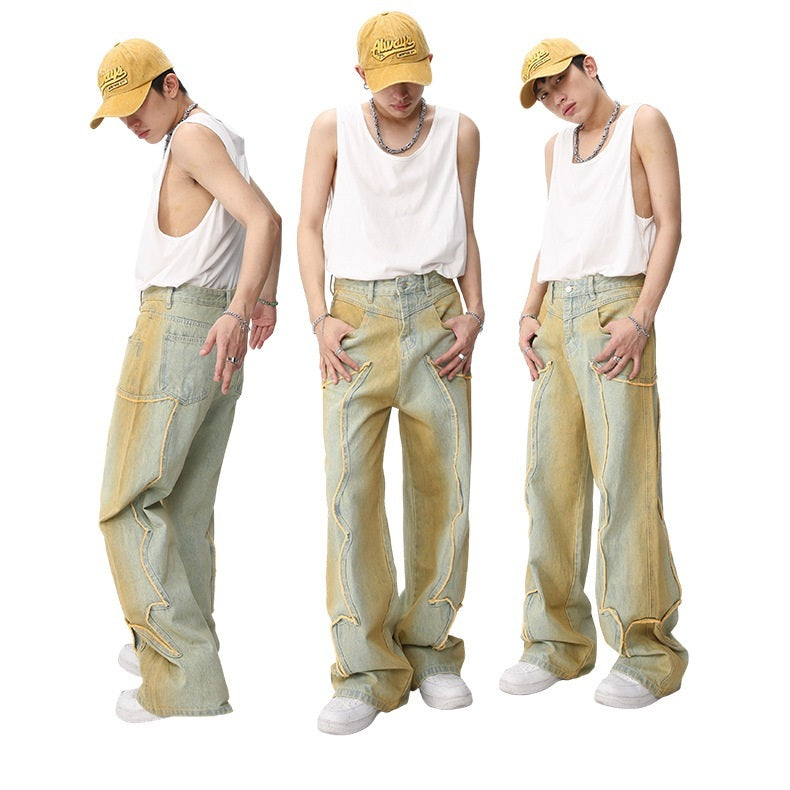 Nouveaux jeans amples rétro High Street, tendance et tendance