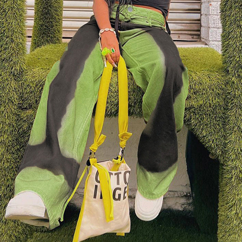 Personnalité Mode Simple Contraste Jeans