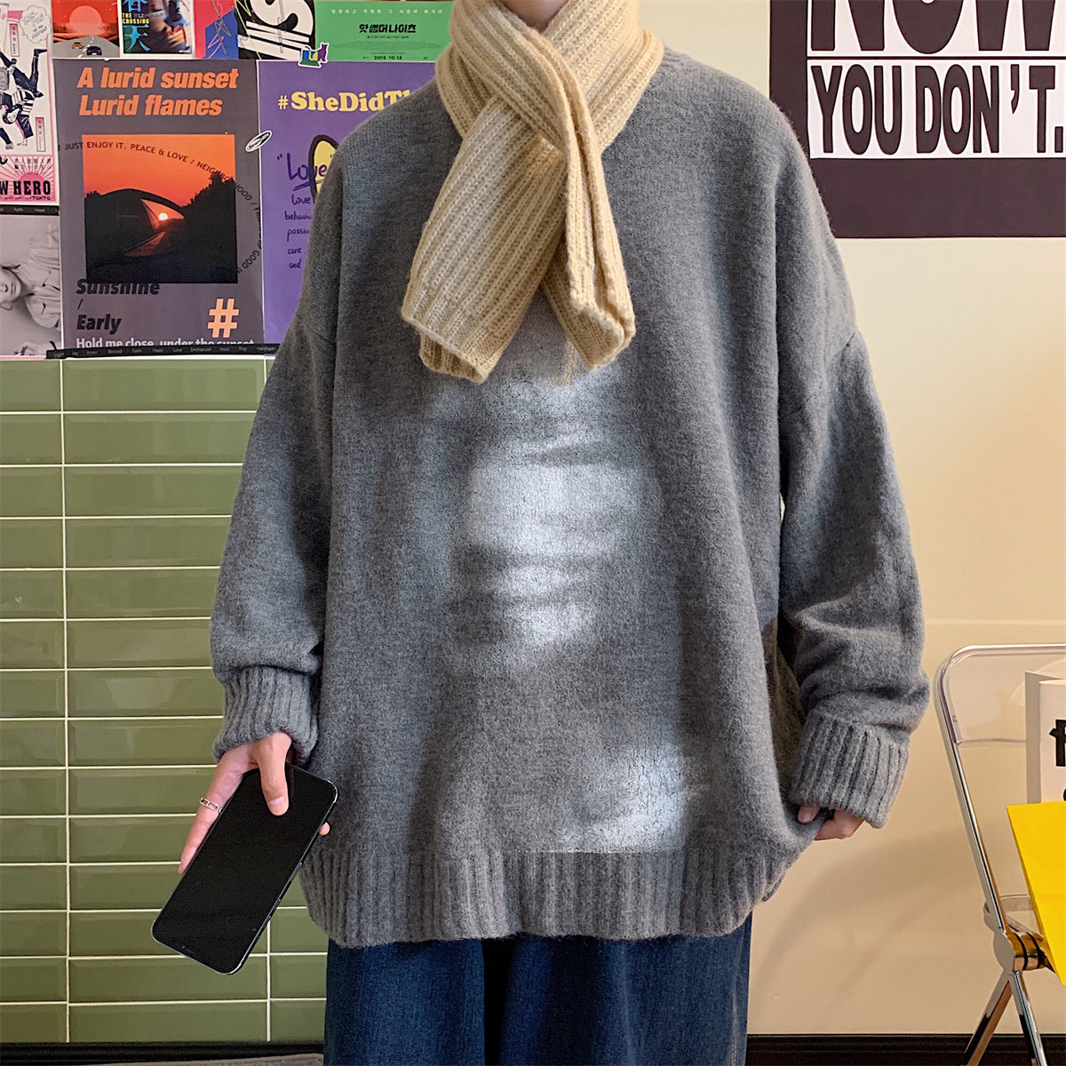 Trendy American High Street Bottoming Sweater