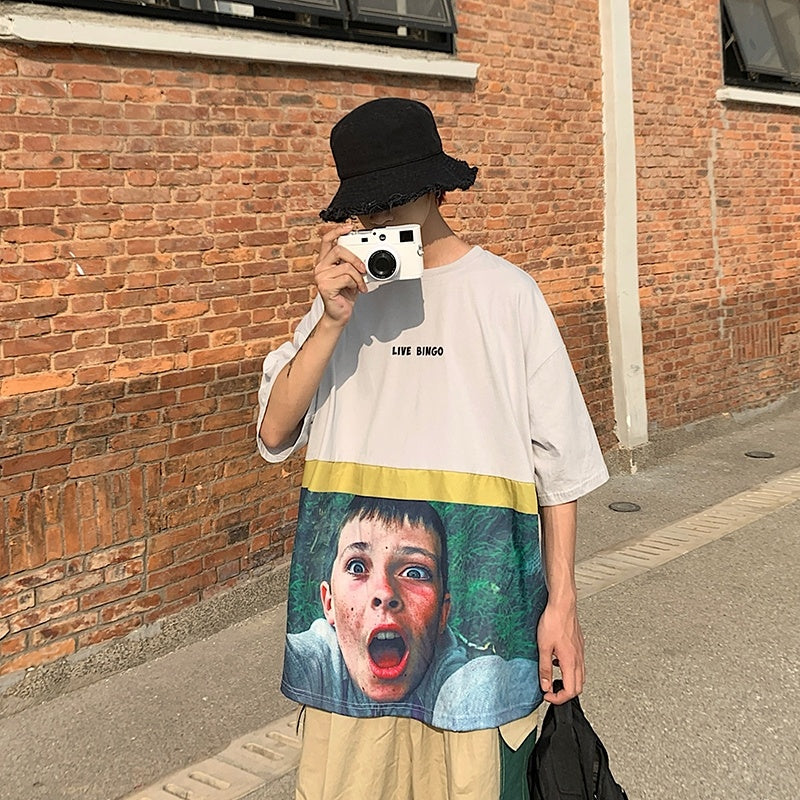 Maniche corte larghe hip hop