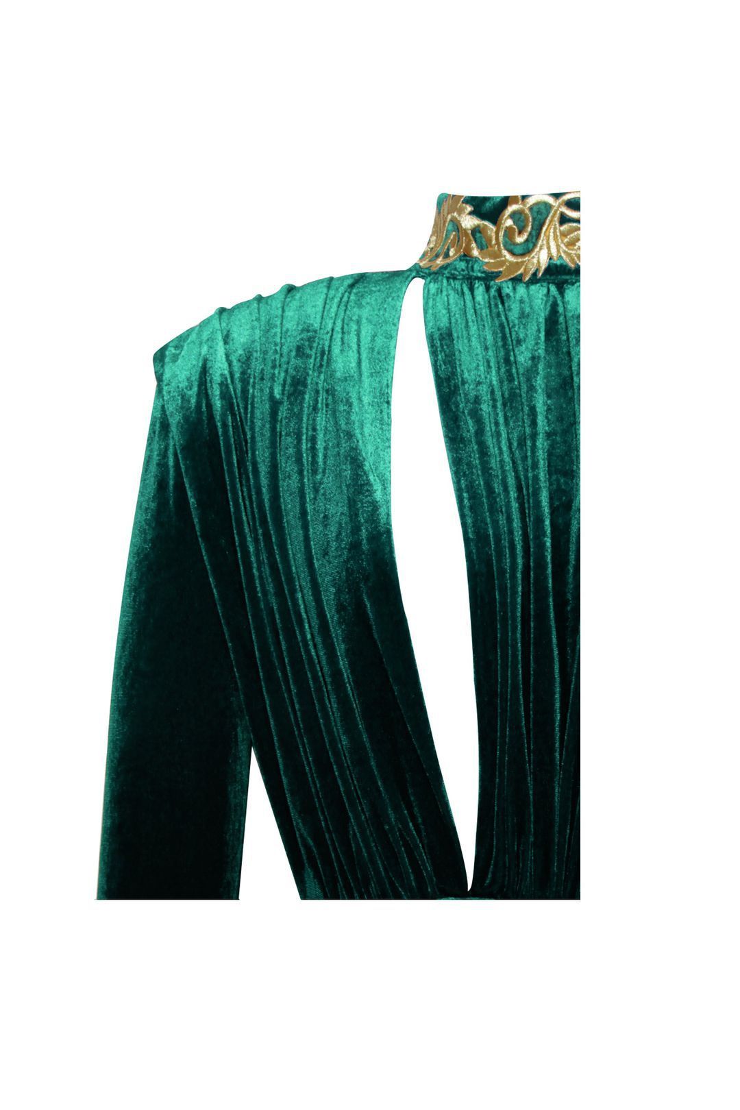 Abito da sera sexy in poliestere con collo alto alla moda