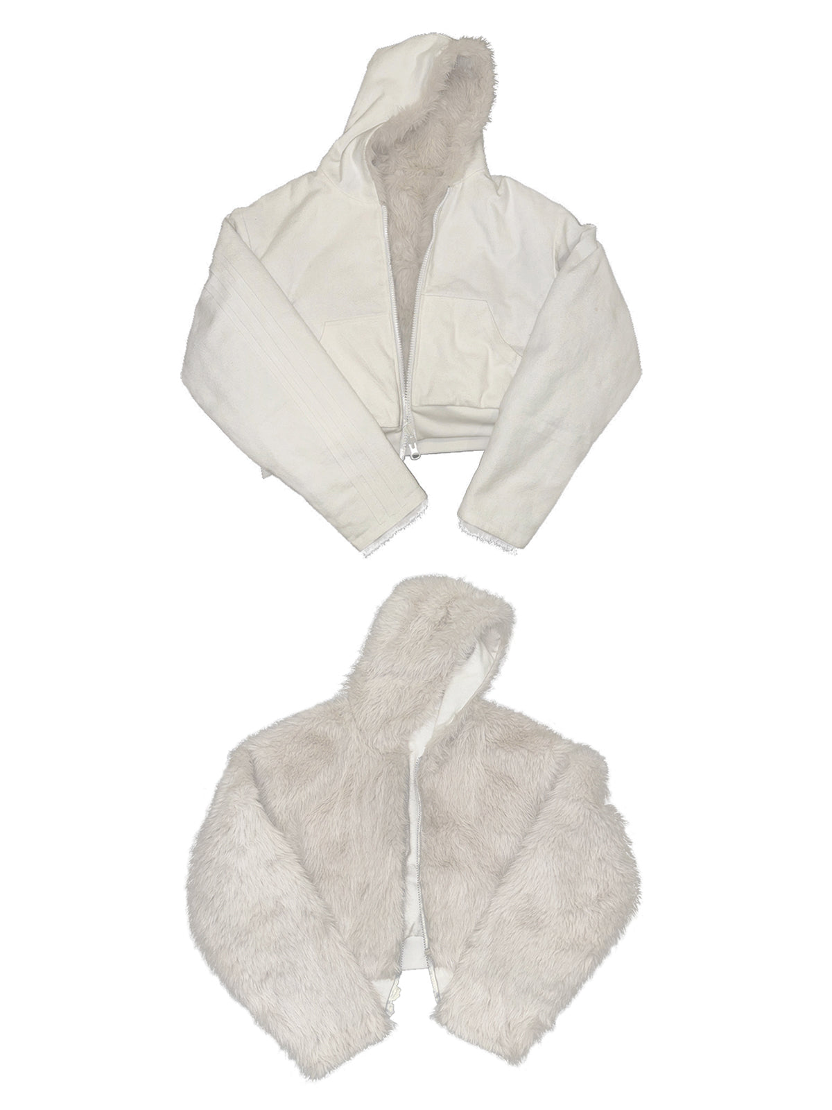 Double-sided Wear Short Width Thickened Street Cotton Jacket