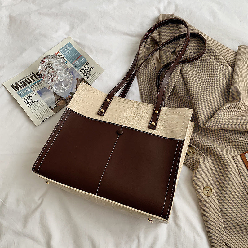 Sac à main grande capacité pour femme, sac à bandoulière, sac fourre-tout portable