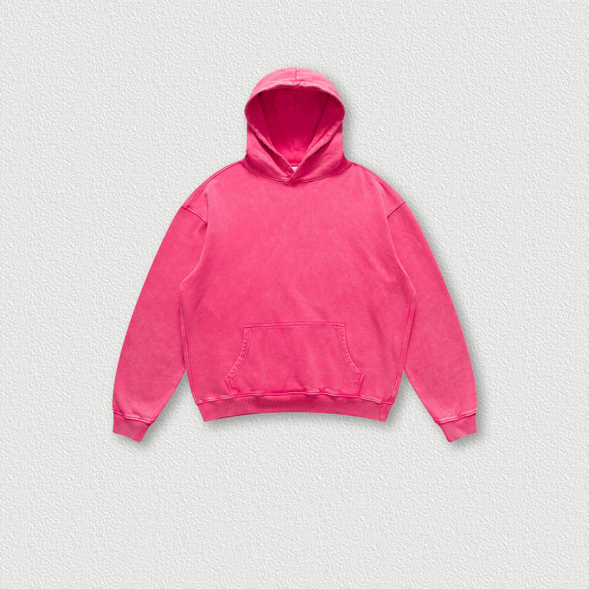 Men's Fashion Simple Washed Old Hooded Terry Sweater