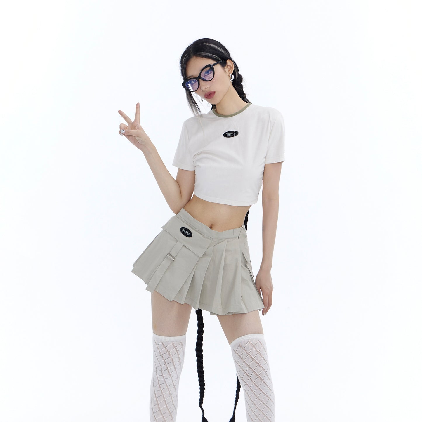 Jupes courtes polyvalentes pour femmes avec poches surdimensionnées et taille basse