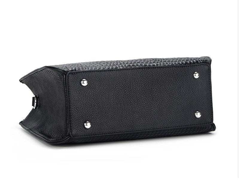 Borsa a tracolla monospalla in pelle atmosferica da donna