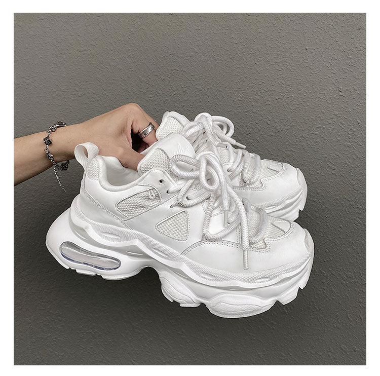 Retro Casual Sneaker Stylish Height Increasing Thick Bottom Breathable Shoes
