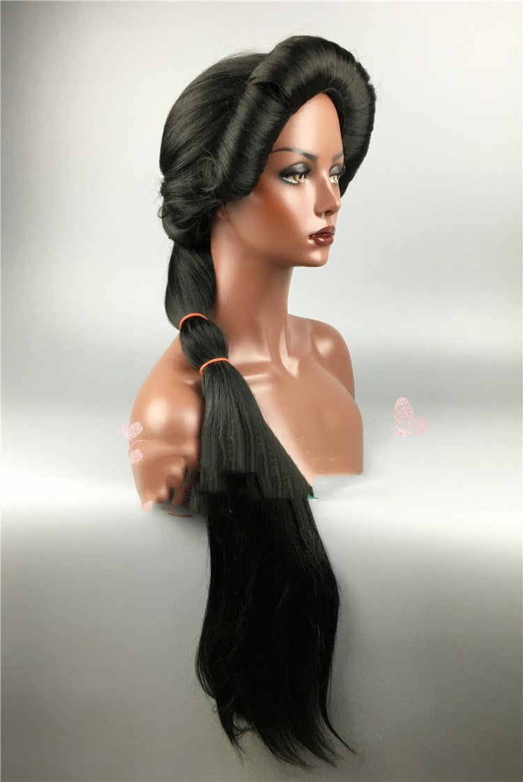 Tresse longue et duveteuse noire