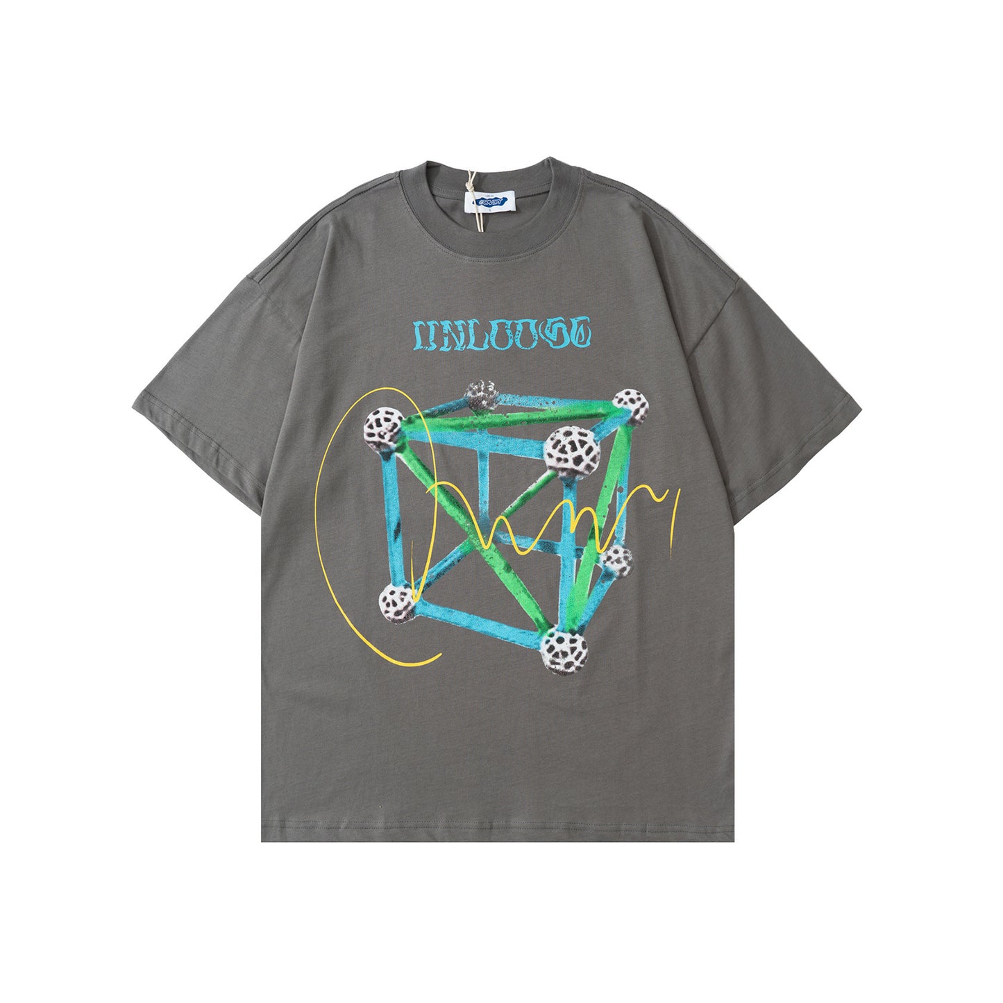 T-shirt à manches courtes à motif cube High Street