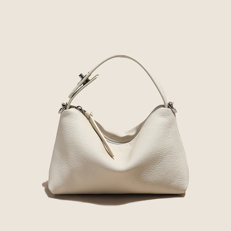 Borsa a tracolla portatile in vera pelle, borsa a tracolla casual alla moda