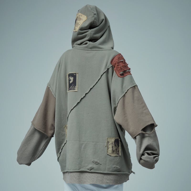 Coudre un faux pull destruction à deux patchs