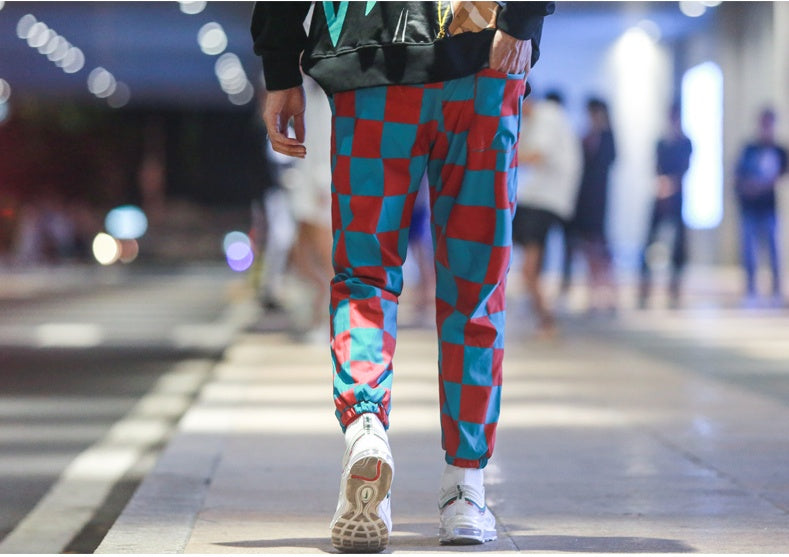 Style multi-pocket hip-hop beam foot pants