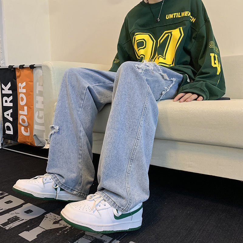 Pantaloni da uomo modello Tide Bomb Street Gangster, versione coreana per primavera e autunno