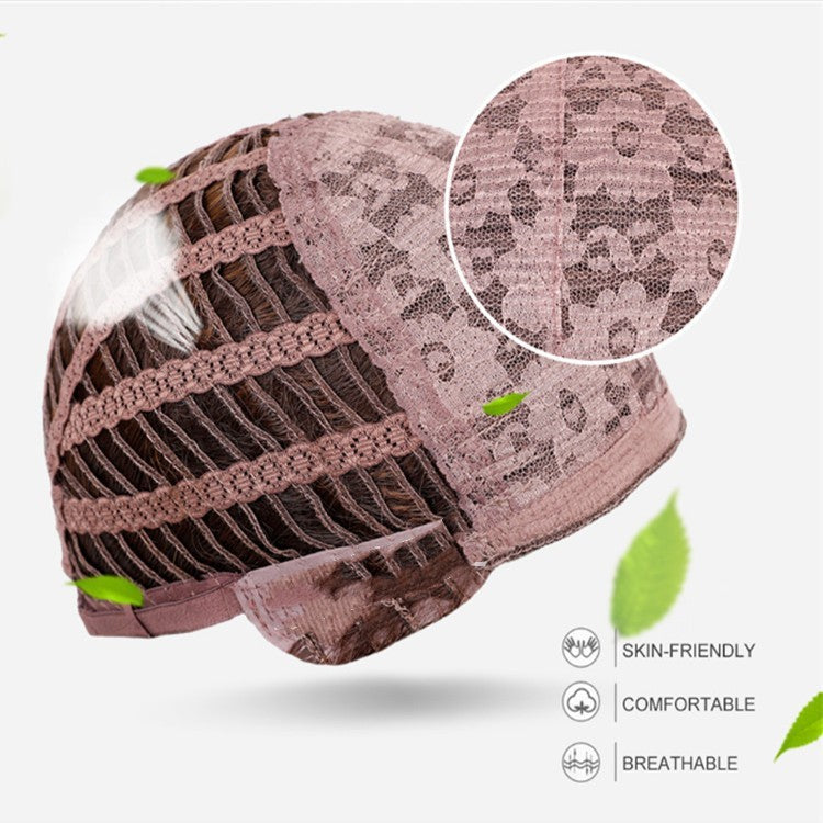 Parrucca Copricapo Fascia Nera Rosa