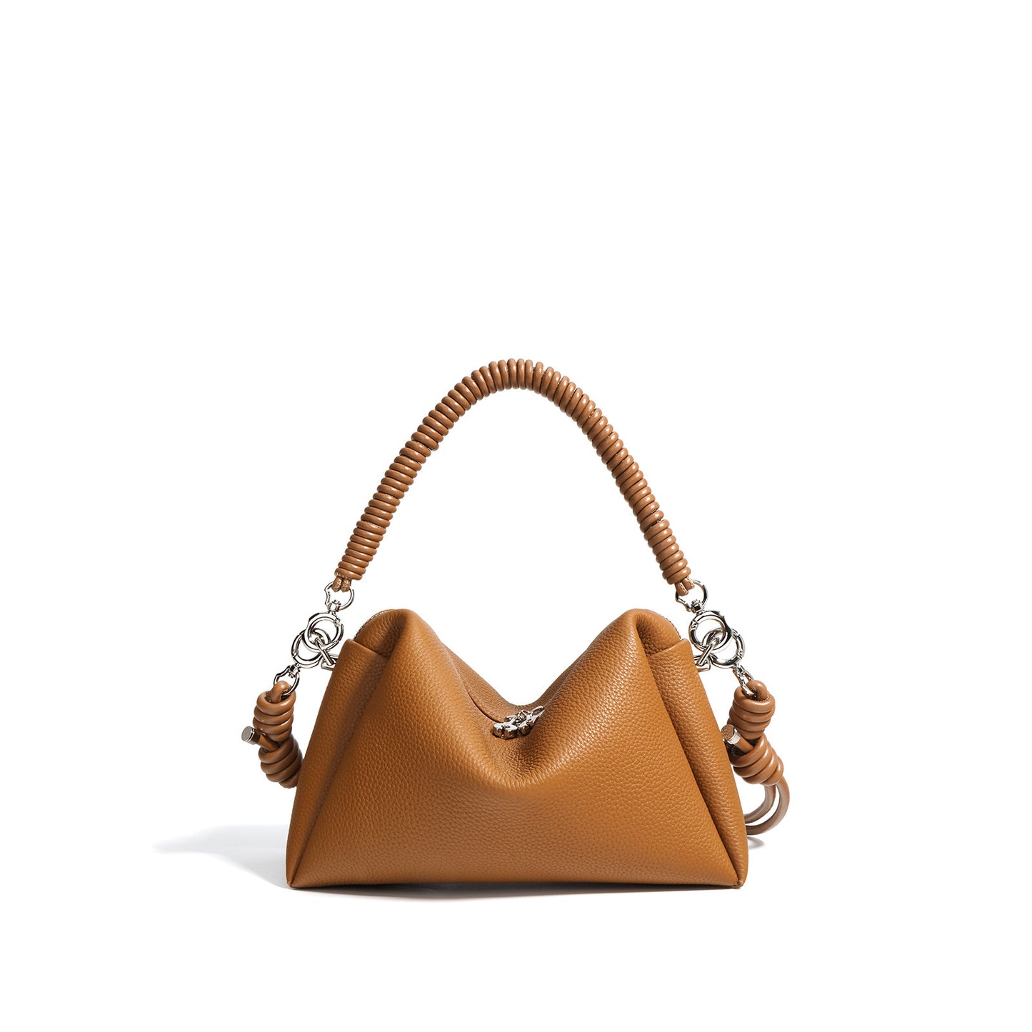 Borsa a tracolla da donna in pelle bovina con strato superiore nuovo