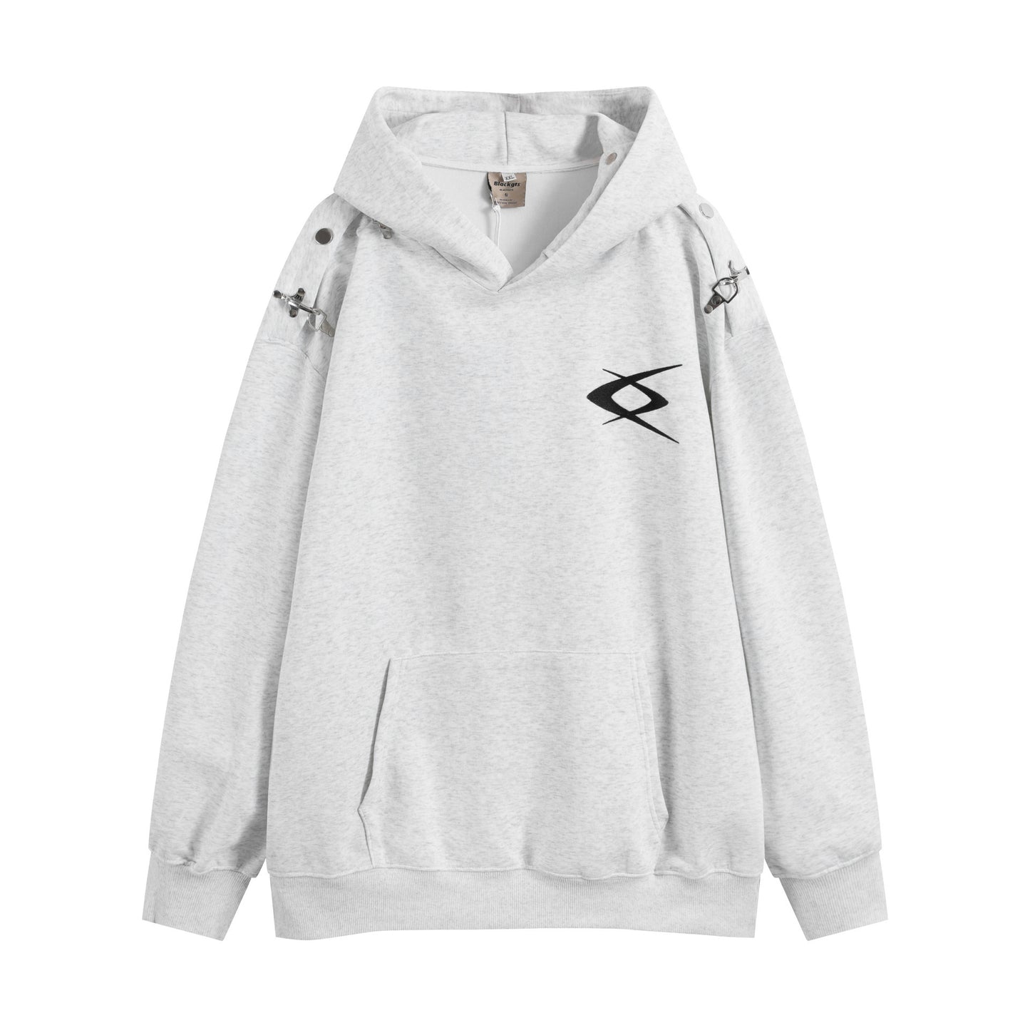 American-style Solid Color Hooded Sweater For Men