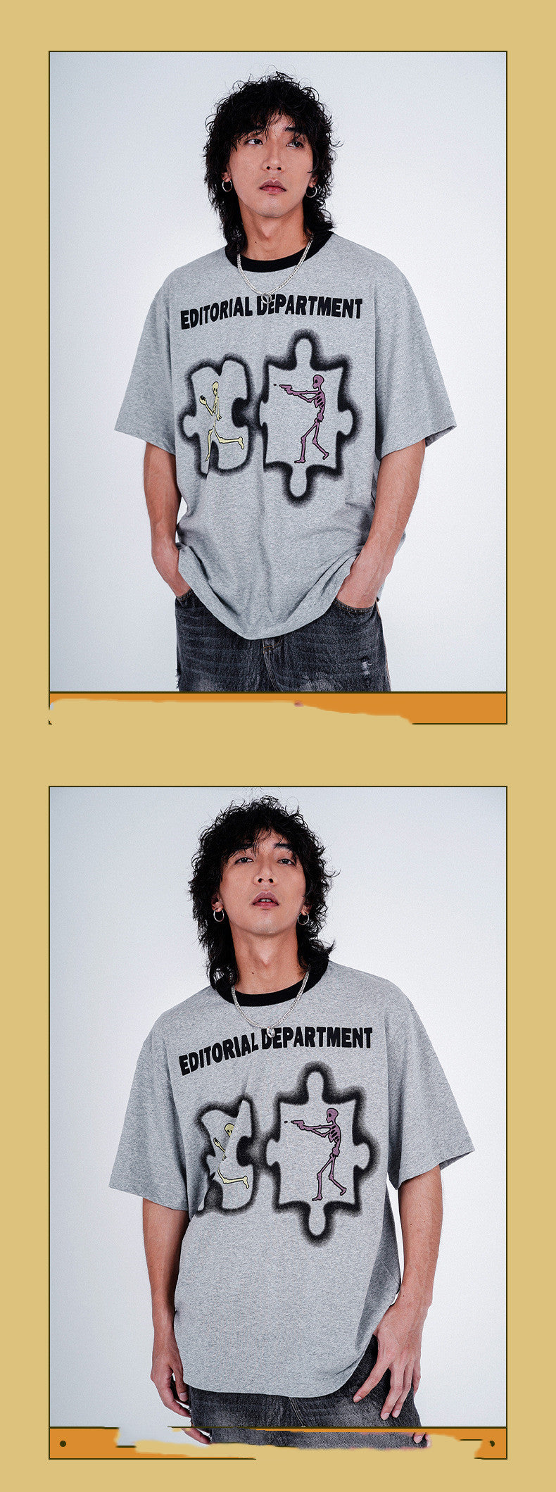 Fun Cartoon Casual Short-sleeved Tops For Men And Women