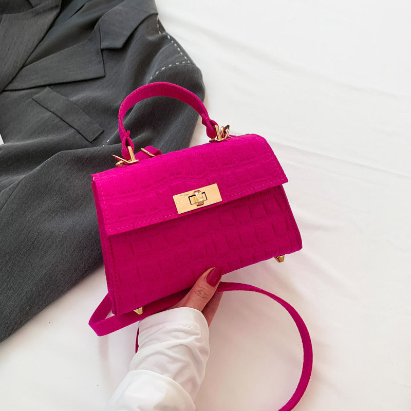 Borsa a tracolla piccola e alla moda, semplice, per il tempo libero, da donna, con una sola spalla