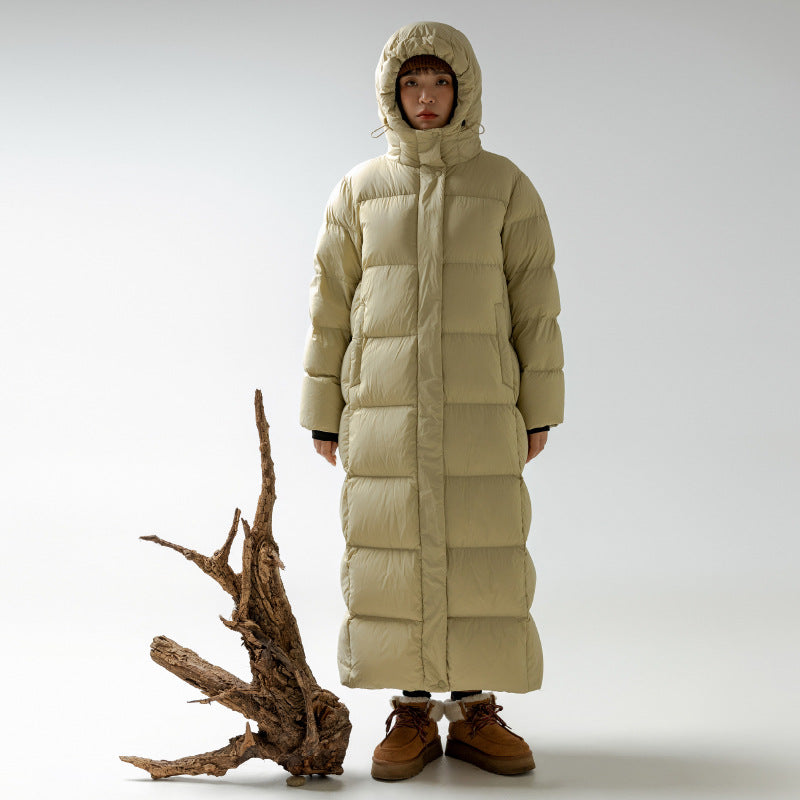 Down Jacket Goose Down Outdoor Thickened Ultra-long Coat