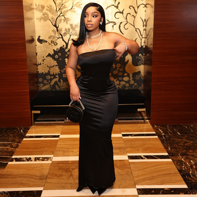 Robe moulante sexy dos nu