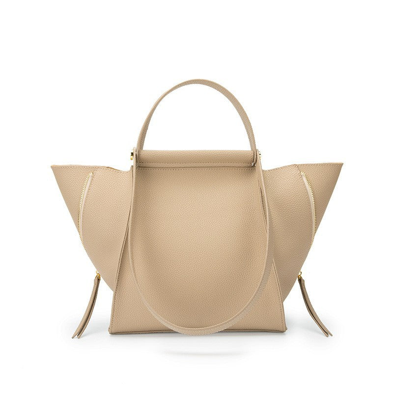 New Small Top Layer Cowhide Tote Bag