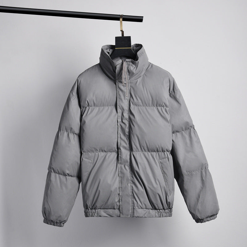 Loose Colorful Reflective Padded Jacket Thick Bread