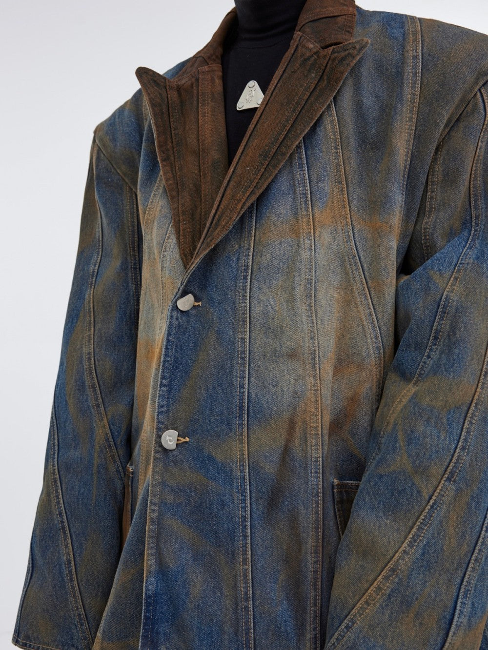 Denim Suit Jacket Trendy And High-end