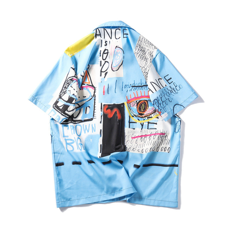 Chemise imprimée à manches courtes