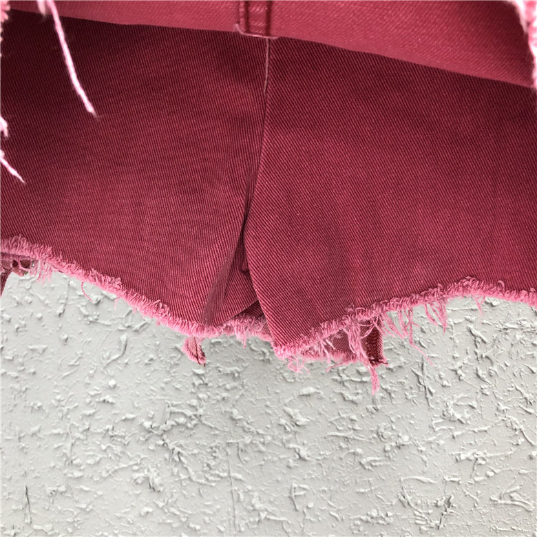 Zipper Patch Denim Skirt