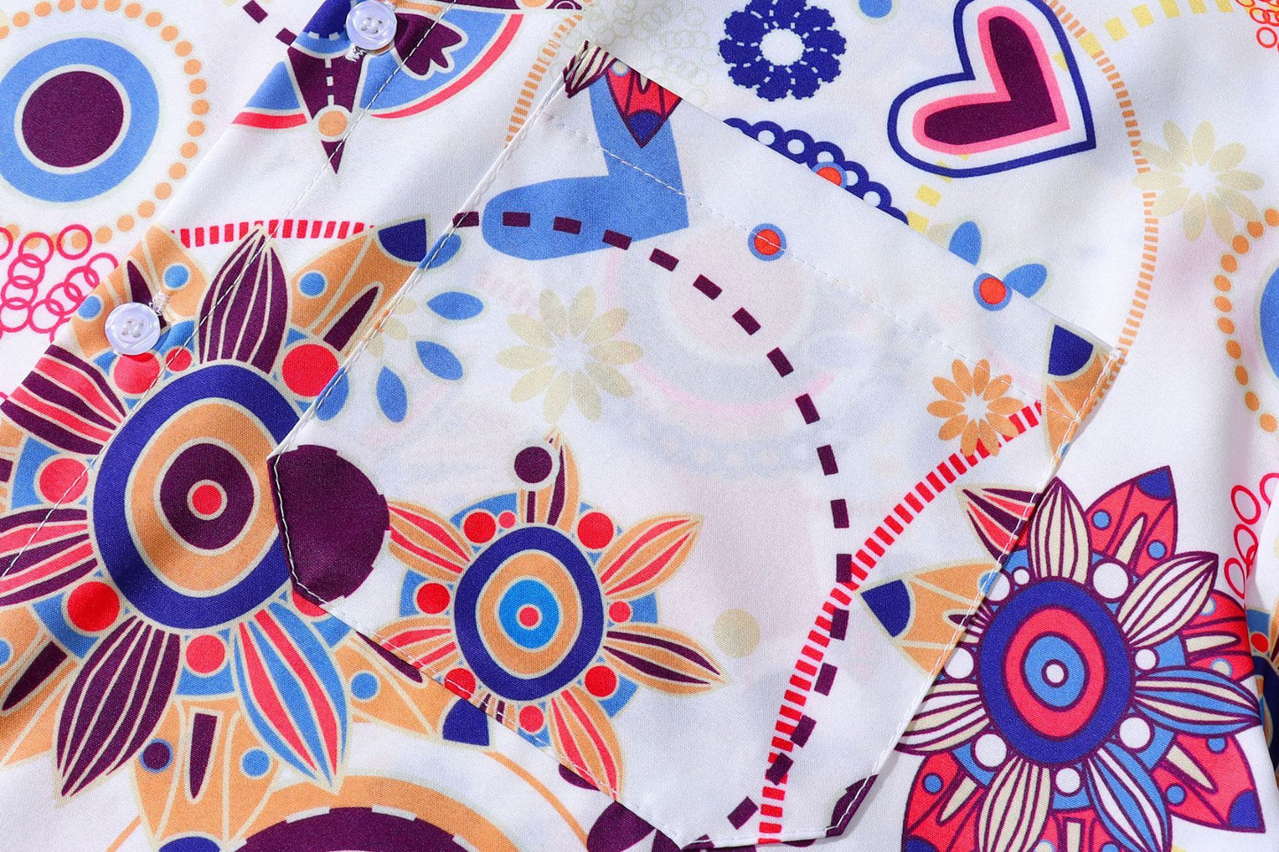 Summer Style Retro Floral Shirt