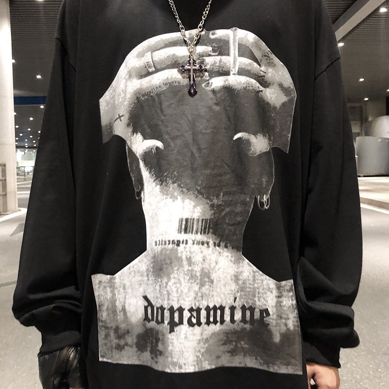 Stampa ritratto High Street a maniche lunghe