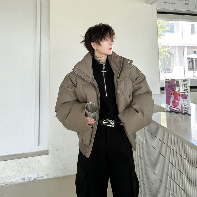 Veste matelassée en coton uni pour homme