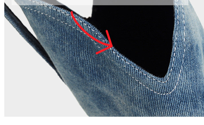 Boots With Pointed Toe And Thick Heel