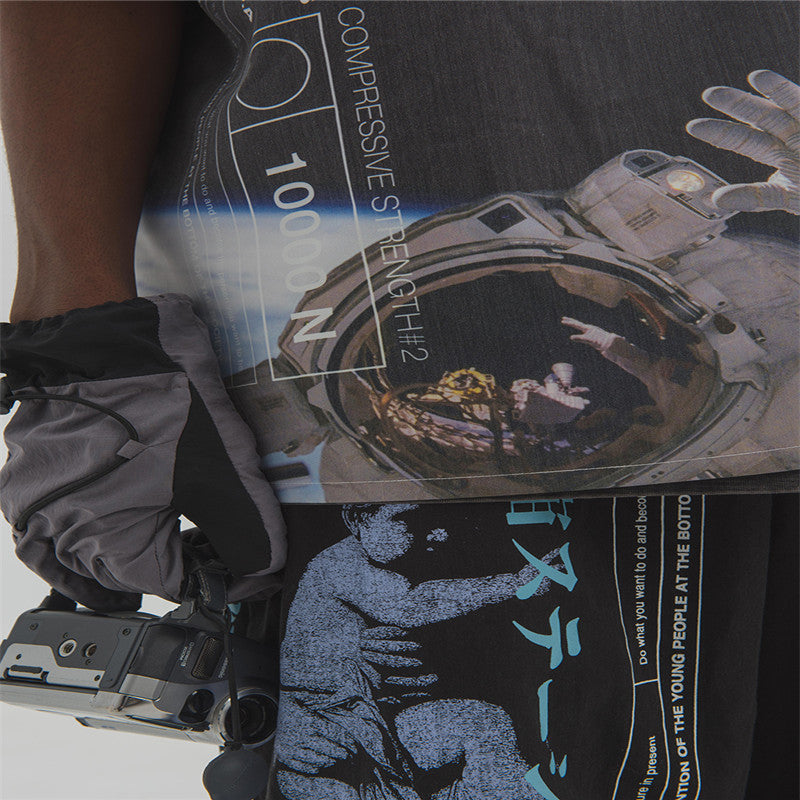 Maglietta a maniche corte stampata