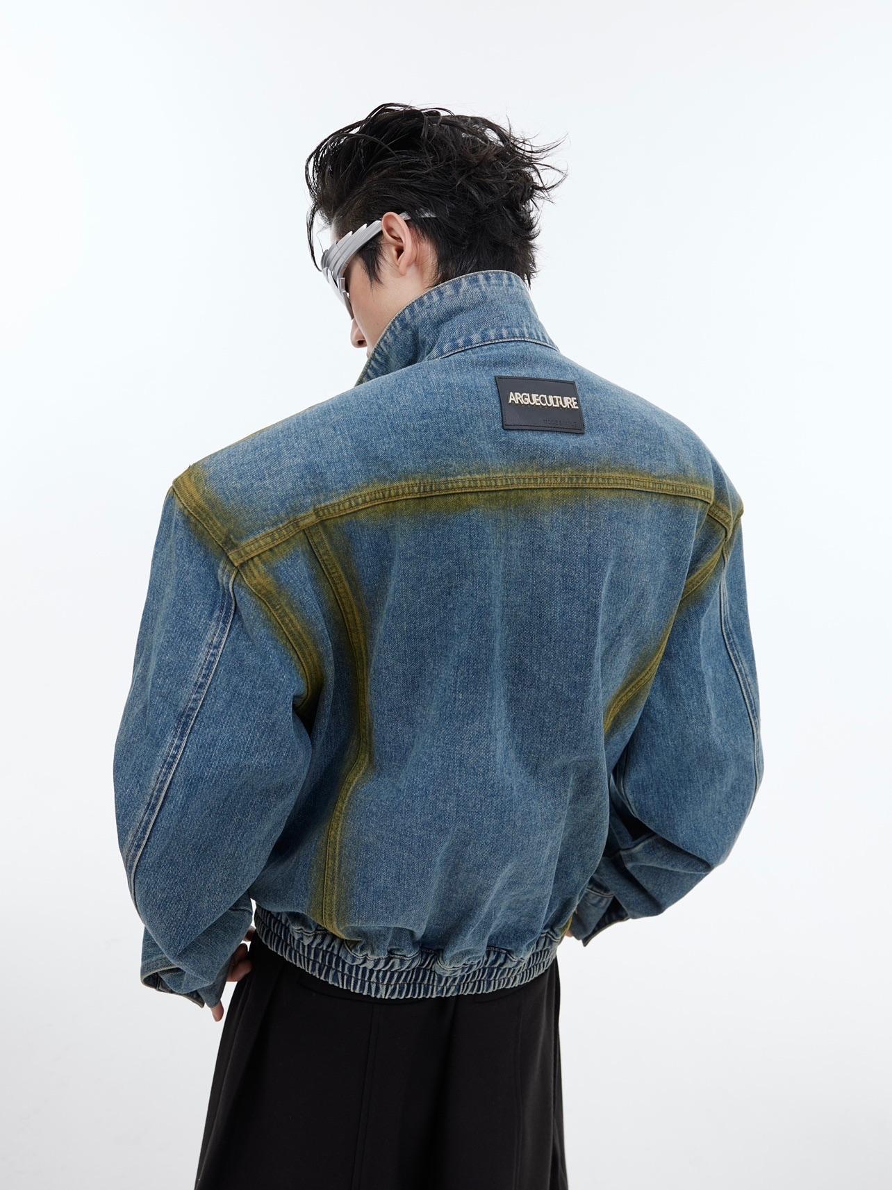American-style Retro Inkjet Loose Casual Top Denim Jacket