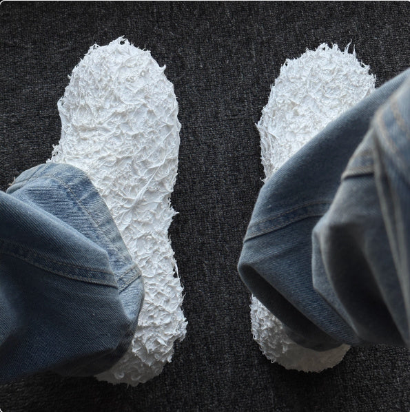 Thick-soled Bread Casual Shoes High-grade Large Round Toe Rubber Shoes