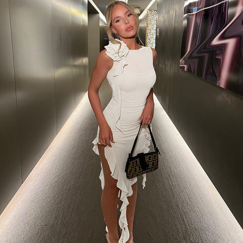 Sheer Mesh Dress Women's Clothing