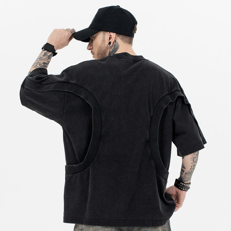 T-shirt a maniche corte con scollo tondo