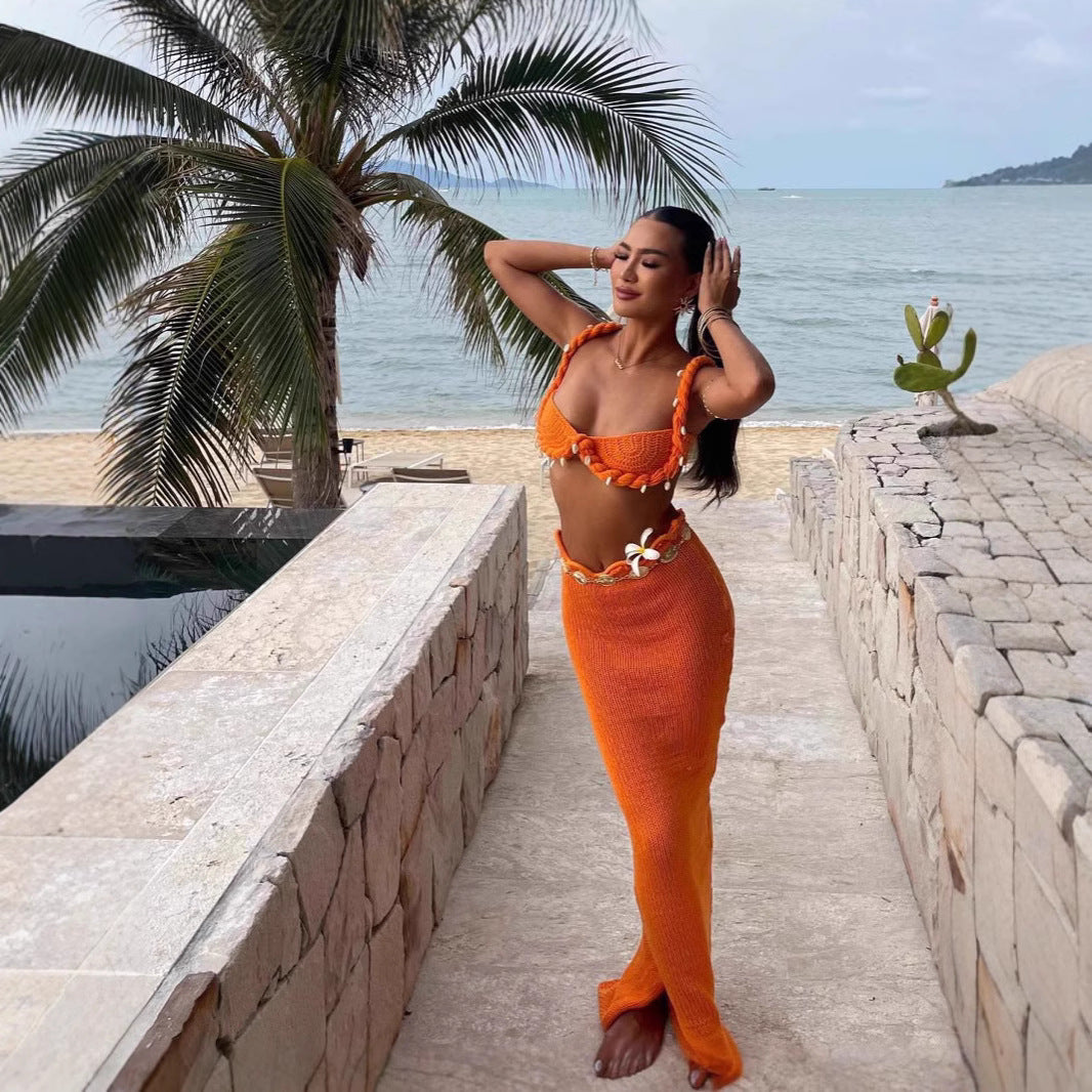 Jupe de plage creuse Shell Twist Holiday Suit