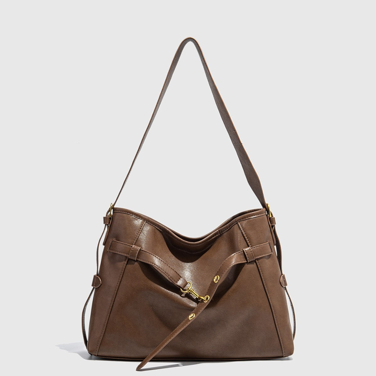 Sac fourre-tout rétro à bandoulière simple pour femme