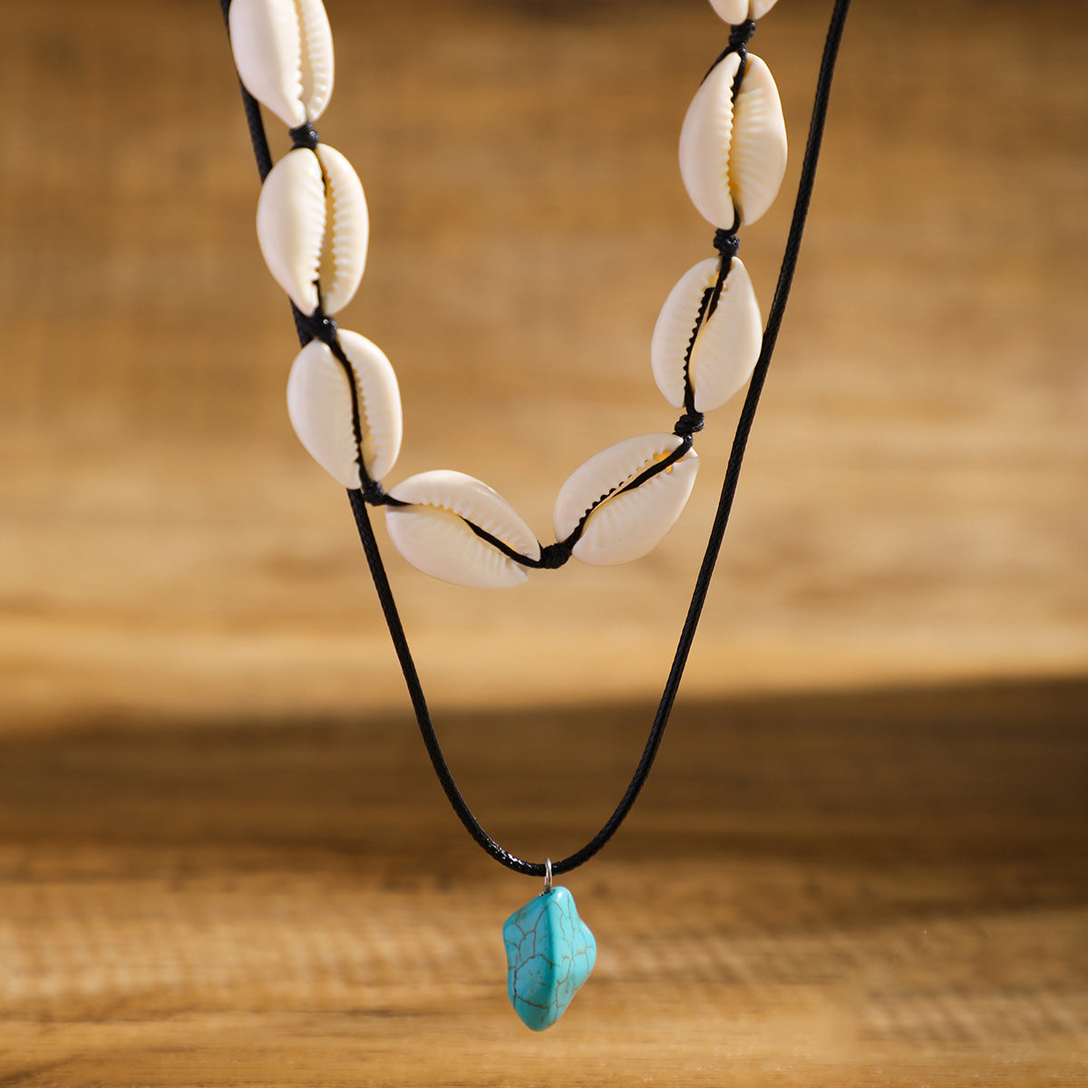 Shell Irregular Turquoise Necklace For Men Clavicle Chain Jewelry