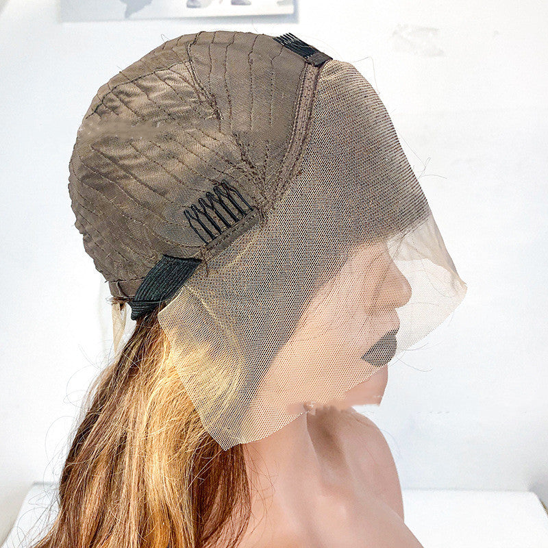 Parrucca in pizzo 13x4 con onda del corpo, colore brasiliano, copricapo P427