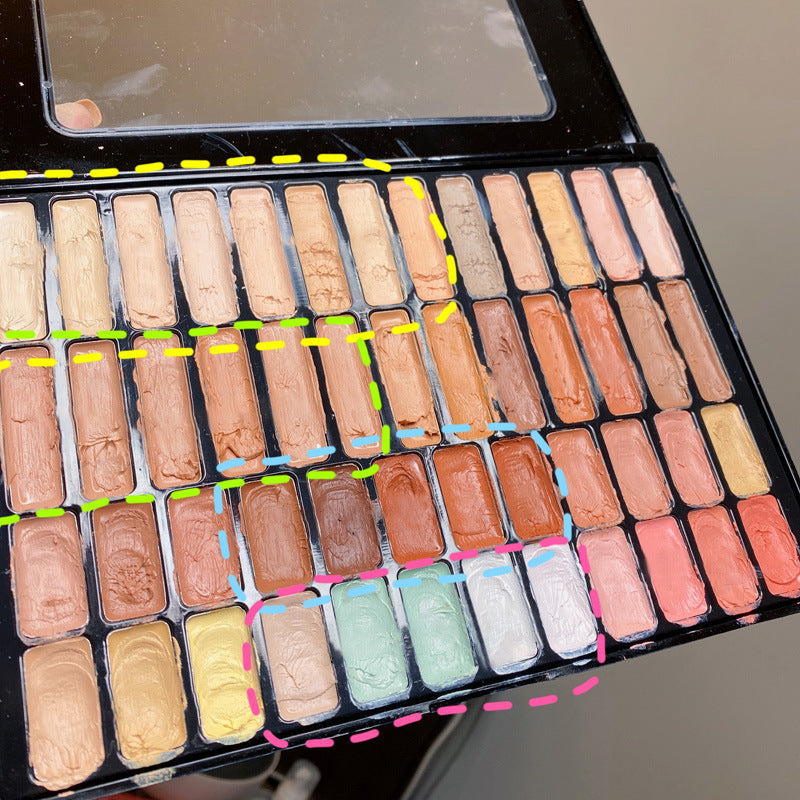 Disque anti-cernes 50 couleurs pour couvrir les cernes et les rougeurs