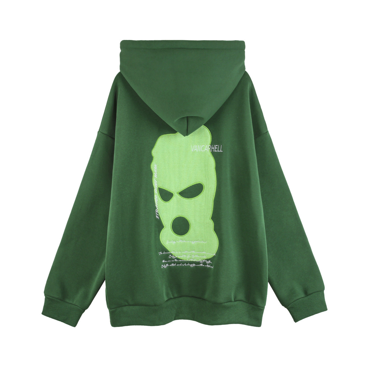 Cappotto imbottito in pile con cappuccio ricamato