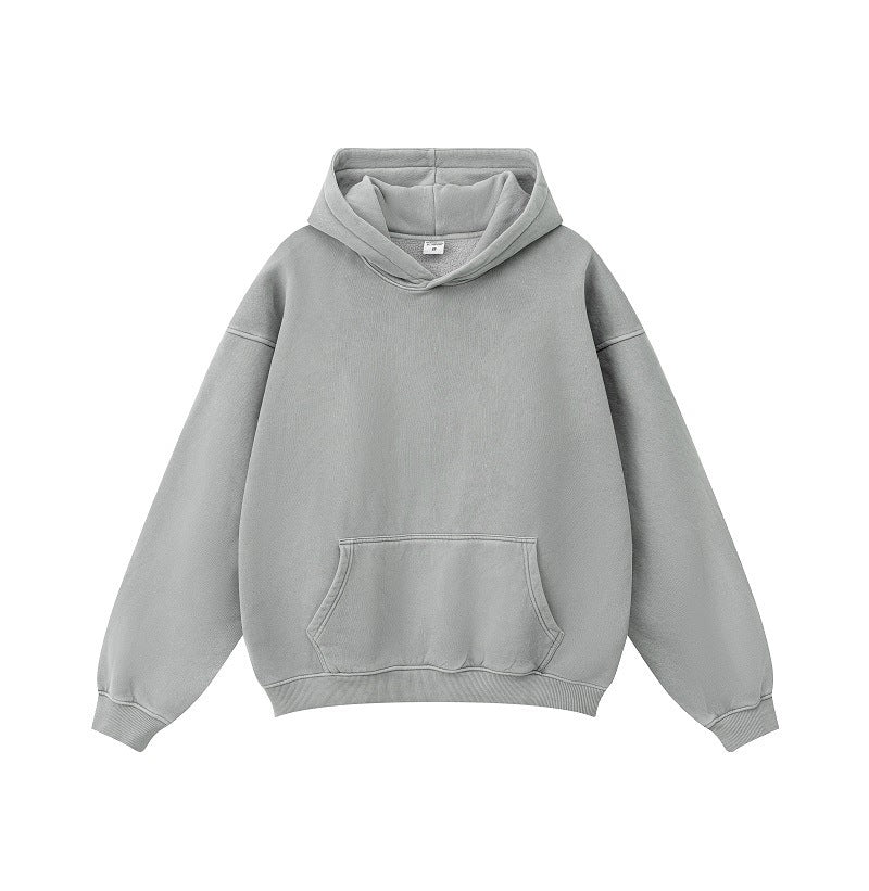 Manteau à capuche ample et épais pour homme, doublé polaire, assorti