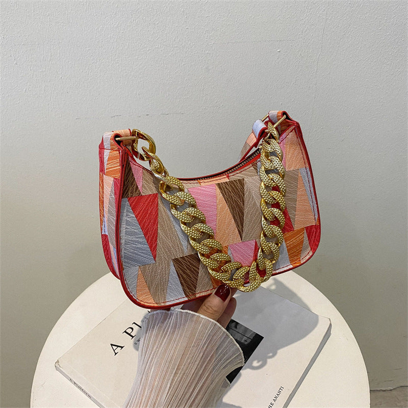 Personalized French Underarm Small Square Bag